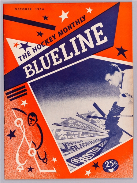 “Hockey Blueline” 1950s Hockey Magazine Collection of 29