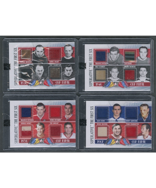 2013-14 ITG Superlative The First Six Cup Final Quad Memorabilia 32-Card Set (Fourteen/9)(Eighteen/19)