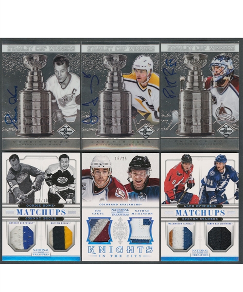 2012-13 Panini Stanley Cup Winners Signatures Near Complete Set (38/43)(#/99 or Less), 2013-14 National Treasures Matchups (18/25)(#/25 or Less) and Knights in the City (19/25)(#/25)