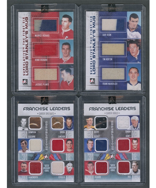 2013-14 ITG Superlative The First Six Lord Stanley’s Mug 18-Card Set (/14) and Franchise Leaders Near Complete Set (11/12)(/19)