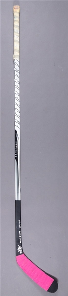 Henrik Zetterbergs 2012-13 Detroit Red Wings Signed Warrior Covert "Hockey Fights Cancer" Game-Used Stick
