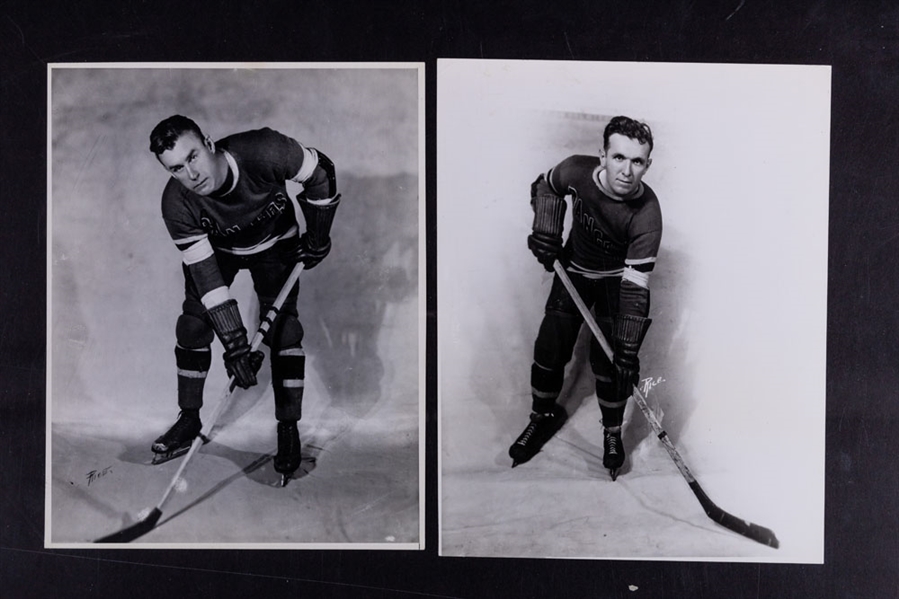 Vintage NHL and Minor League Team and Individual Photo Collection (23) including Bill Cook and Frank Boucher Rice Studio Images 