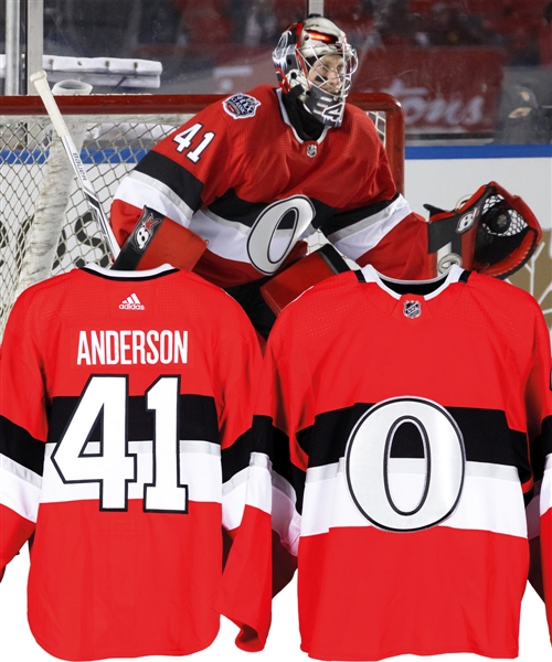 Craig Andersons December 16th 2017 NHL 100 Classic Ottawa Senators Game-Worn Jersey - Fanatics Authenticated