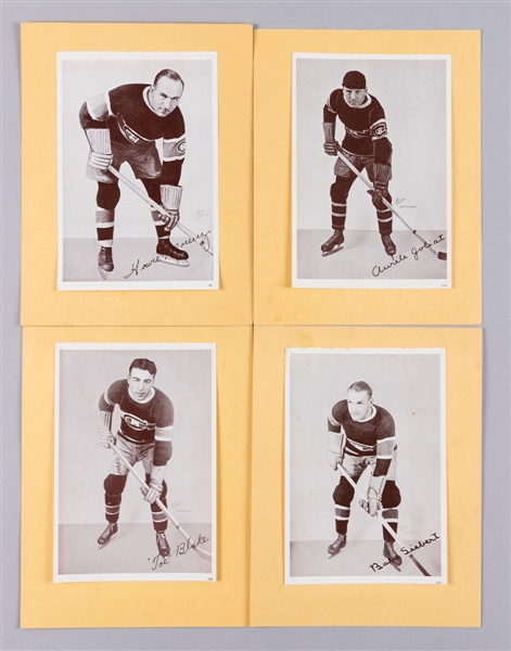 1935-40 Canada Starch Crown Brand Hockey Picture Collection of 60 Including Morenz, Joliat and Team Photos