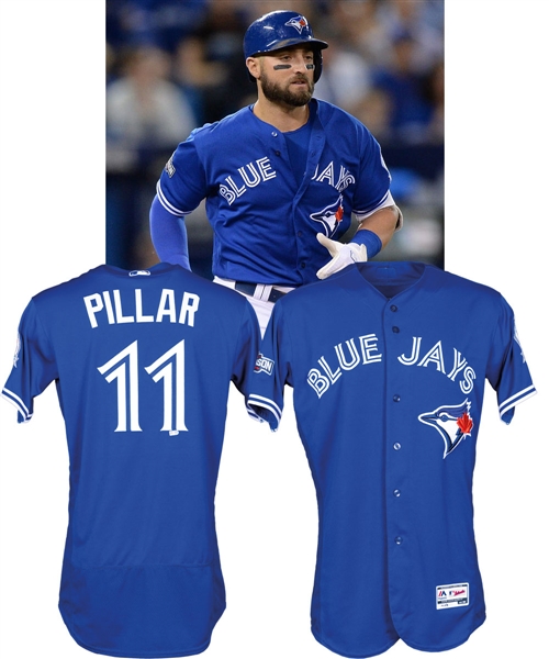 Kevin Pillar’s 2016 Toronto Blue Jays Game-Worn Postseason Jersey - 40th Patch! - MLB Authenticated! - Photo-Matched!