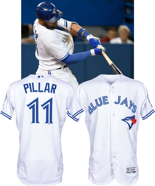 Kevin Pillar’s 2016 Toronto Blue Jays "Home Opening Day" Game-Worn Jersey - 40th Patch! - MLB Authenticated! - Photo-Matched!
