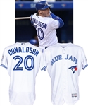 Josh Donaldson’s 2016 Toronto Blue Jays Game-Worn Jersey - 40th Patch! - MLB Authenticated!- Photo-Matched!