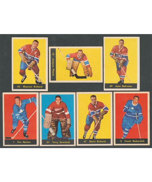 1960-61 Parkhurst Hockey Near Complete Card Set (60/61)