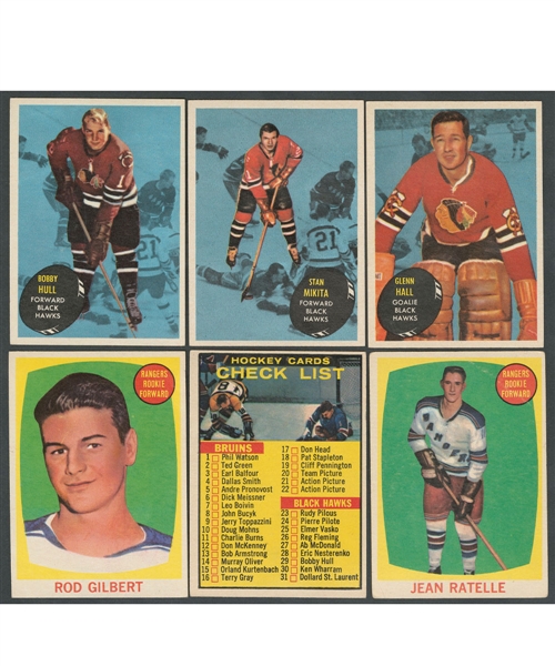 1961-62 Topps Hockey Complete 66-Card Set