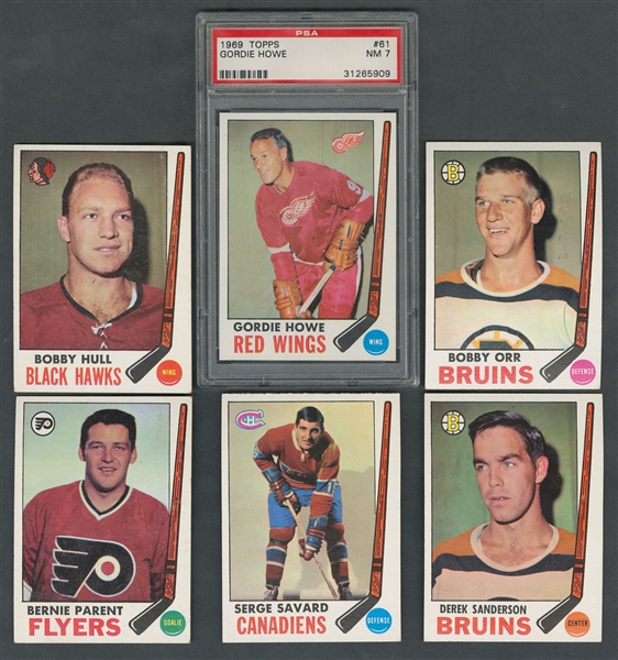 1969-70 Topps Hockey Near Complete Card Set (130/132)