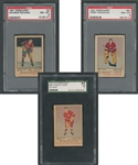 1951-52 Parkhurst Hockey PSA/SGC/KSA-Graded Complete High Grade 105-Card Set Including #4 Maurice Richard RC (PSA NM-MT 8), #61 Terry Sawchuk RC (PSA NM-MT 8) and #66 Gordie Howe RC (SGC NM 7)