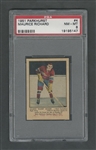 1951-52 Parkhurst Hockey Card #4 HOFer Maurice Richard RC - Graded PSA NM-MT 8