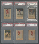 1951-52 Parkhurst Hockey PSA/SGC/KSA-Graded High Grade Near Complete Set (102/105)