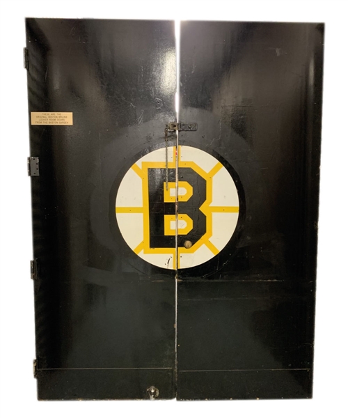 Boston Garden Original Boston Bruins Locker Room Doors Originally Acquired from 1996 Boston Gardens Auction
