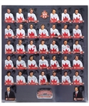 Rod Seiling’s 1972 Canada-Russia Series 35th Anniversary Team-Signed Uncut Card Set Sheet from His Personal Collection with His Signed LOA