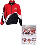 Rod Seiling’s 1972 Canada-Russia Series Memorabilia Collection with Lithographs, Team Photos and 1972 Team of the Century Jacket from His Personal Collection with His Signed LOA