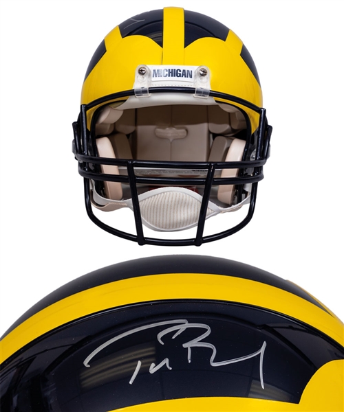 Tom Brady Signed Michigan Wolverines Full-Size Riddell Helmet – Fanatics Authentic/TriStar Authenticated