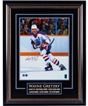 Wayne Gretzky Signed Edmonton Oilers "Awarded Hardware" Framed Photo with WGA COA (27” x 34”) 