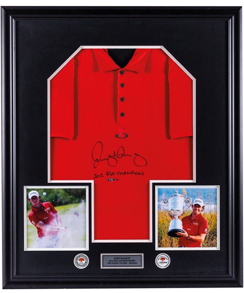 Rory McIlroy Signed "2012 PGA Championship" Limited-Edition Framed Shirt #1/25 with UDA COA (30 ¼” x 35 ¼”) 