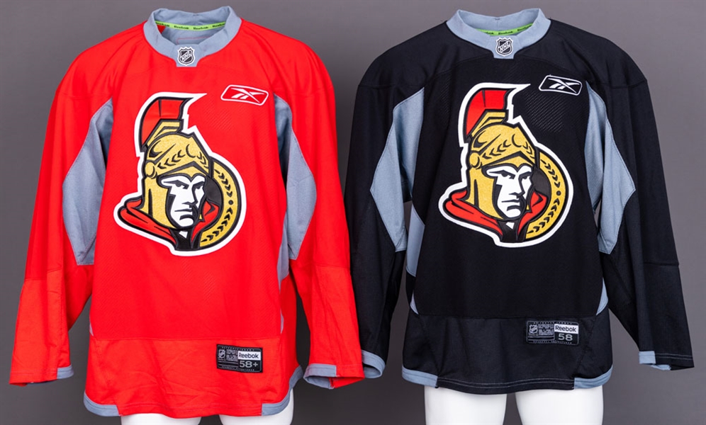 Early-2010s Ottawa Senators (2), Washington Capitals (1) and Tampa Bay Lightning (1) Reebok Practice Jerseys