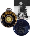 Johnny Gottseligs 1936 Black Hawks-Maple Leafs Exhibition Game Pocket Watch