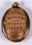Philias St-Amands 1916-17 Royal Canadien Hockey Champions Locket 