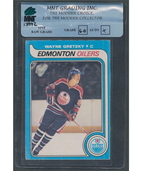 1979-80 O-Pee-Chee Hockey Card #18 HOFer Wayne Gretzky RC - Graded MNT 6 (Raw Grade)