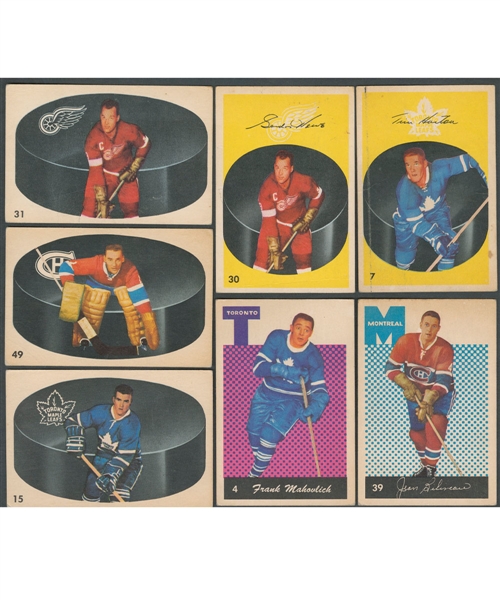 1962-63 Parkhurst Hockey Near Complete Card Set (54/56)