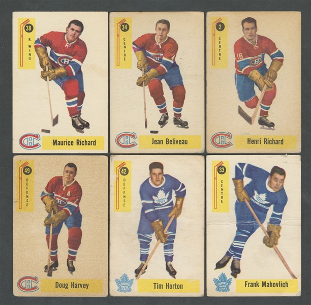 1958-59 Parkhurst Hockey Card Partial Set (41/50) and Extras (17)