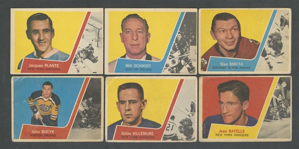 1963-64 Topps Hockey Card Partial Set (47/66)