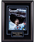 Wayne Gretzky Signed Edmonton Oilers Framed "Four-Time Stanley Cup Champion" Photo Display with WGA COA (20 ¼” x 26 ¼”)