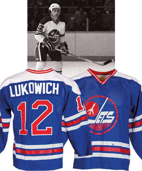 Morris Lukowichs 1978-79 WHA Winnipeg Jets Game-Worn Jersey – Team Repairs! 