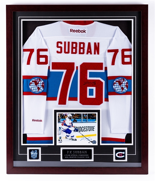 pk subban signed jersey