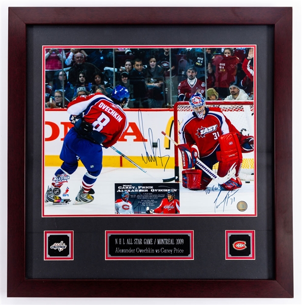 Carey Price Montreal Canadiens Signed Jersey, Mask and Framed Display Collection of 7 with COAs
