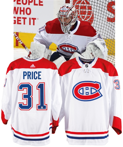 Carey Price’s 2018-19 Montreal Canadiens Game-Worn Jersey with Team LOA 