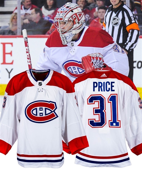 Carey Price’s 2018-19 Montreal Canadiens Game-Worn Jersey with Team LOA