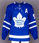 John Tavares’ 2018-19 Toronto Maple Leafs Game-Worn Alternate Captain’s Jersey with Team COA - Photo-Matched!