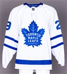 William Nylander’s 2017-18 Toronto Maple Leafs Game-Worn Jersey with Team COA – Team Repairs - Photo-Matched!