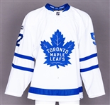 Martin Marincin’s 2016-17 Toronto Maple Leafs Game-Worn Jersey with Team COA – NHL Centennial Patch - Photo-Matched!