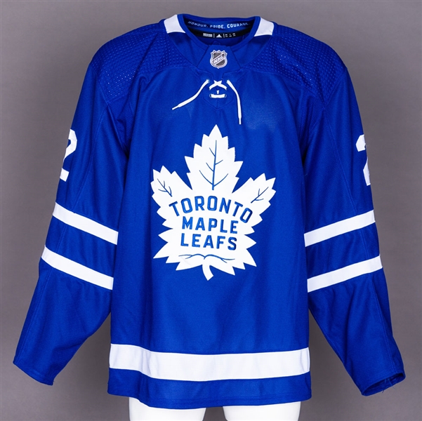 Ron Hainsey’s 2017-18 Toronto Maple Leafs Game-Worn Jersey with Team COA - Photo-Matched!