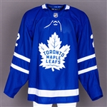 Ron Hainsey’s 2017-18 Toronto Maple Leafs Game-Worn Jersey with Team COA - Photo-Matched!