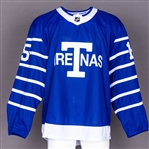 Matt Martin’s 2017-18 Toronto Arenas “Next Century Game” Throwback-Style Game-Worn Jersey with Team COA 