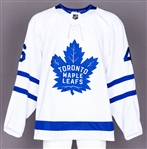 Roman Polak’s 2017-18 Toronto Maple Leafs Game-Worn Jersey with Team COA – Team Repairs - Photo-Matched!