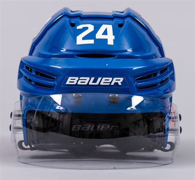 Kasperi Kapanens 2018-19 Toronto Maple Leafs Bauer Game-Worn Helmet with Team LOA