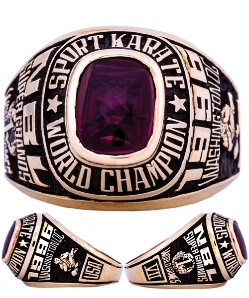 National Blackbelt League (NBL) 1996 Super Grands World Games VII Karate World Champion 10K Gold Ring