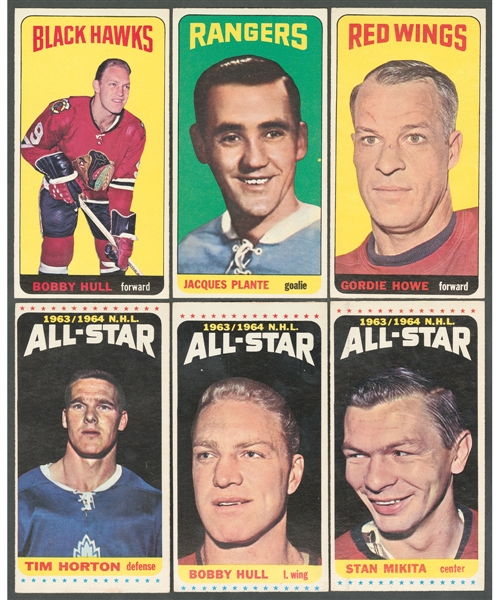 1964-65 Topps Hockey Tall Boys Complete 110-Card Set