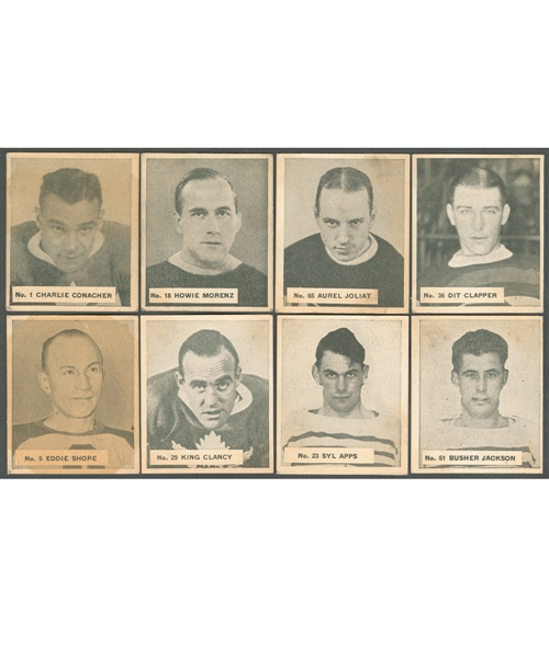 1937-38 World Wide Gum V356 Hockey Complete 135-Card Set