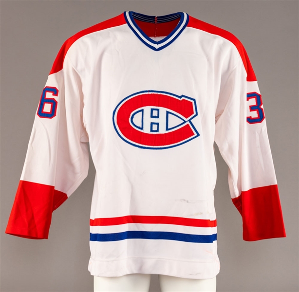 Sergio Momesso’s Mid-1980s Montreal Canadiens Game-Worn Jersey – Team Repairs! 