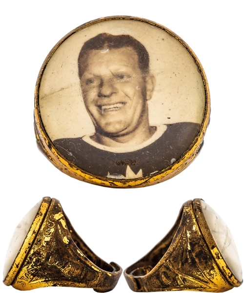 1949-51 Turk Broda Toronto Maple Leafs Bee Hive Premium Ring 