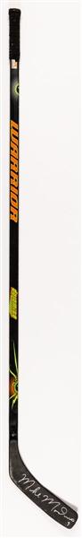Mike Modanos Mid-to-Late-2000s Dallas Stars Signed Warrior Game-Used Stick from the Personal Collection of an Important Hockey Executive with His Signed LOA